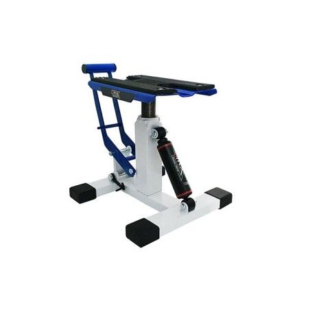 Cavalletto alzamoto 4MX sollevamento idraulico  Blu e bianco